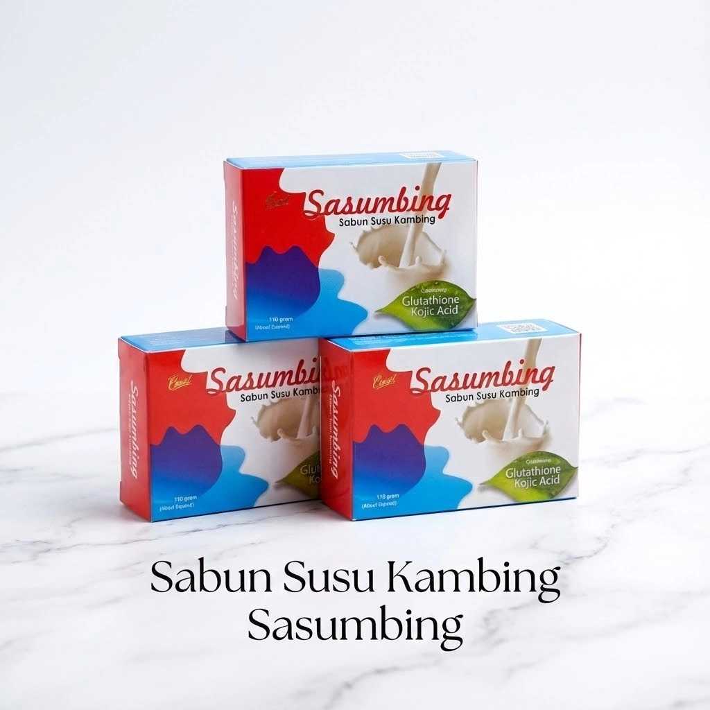 Paket Hemat 3 Sabun Susu Kambing Sasumbing ORI Pencerah Wajah dan Badan Sudah BPOM dan Halal