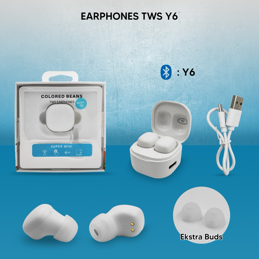 TWS HF Y6 / HANDSFREE BLUETOOTH GOOD QUALITY
