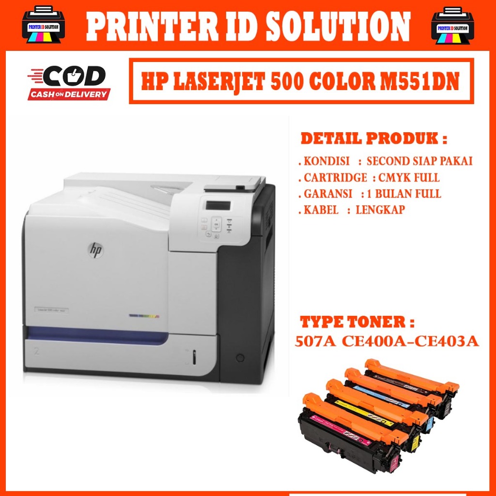 Printer HP LaserJet 500 color M551dn