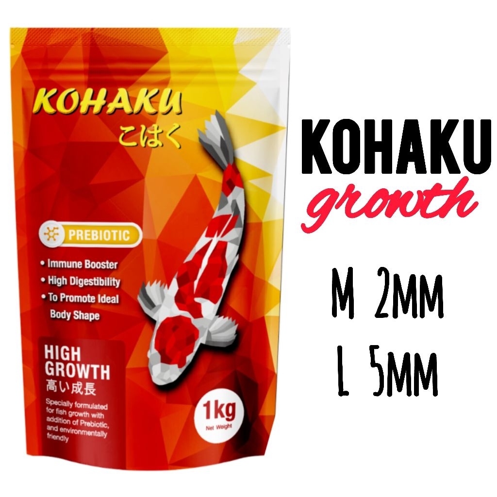 KOHAKU HIGH GROWTH 1kg / kohaku pakan koi