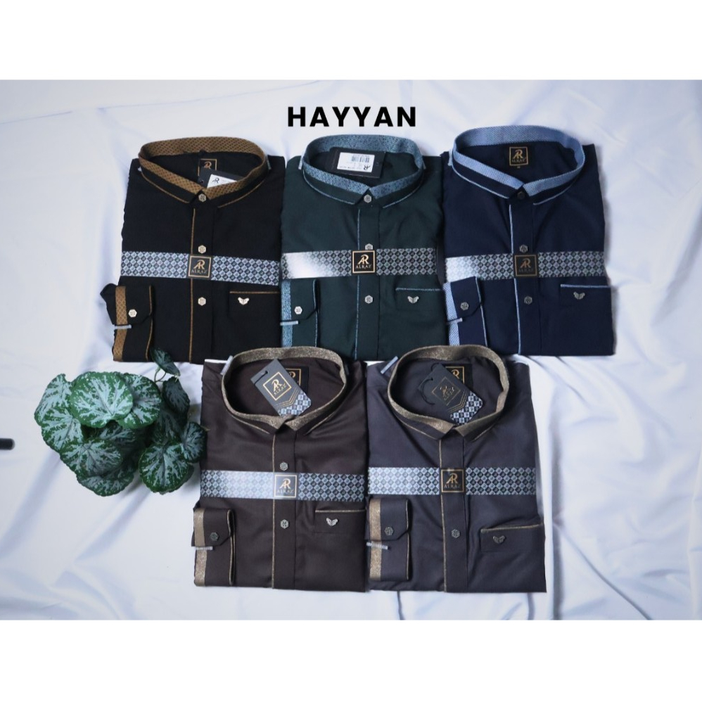 Baju Koko Kemko Panjang Pria Alraz FS Hayyan 6026A Katun Premium Lengan Panjang Manset / BIsa COD