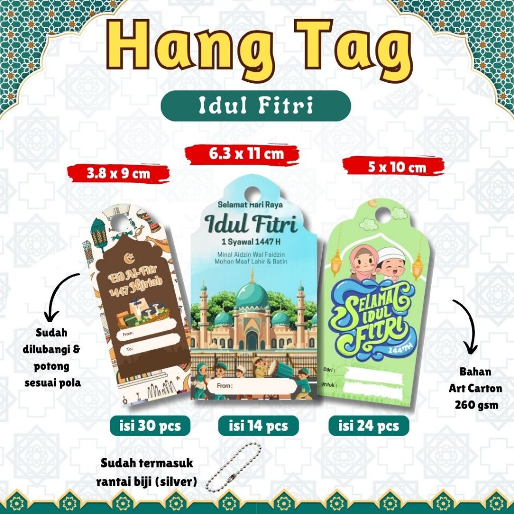 Hang Tag Idul Fitri Custom