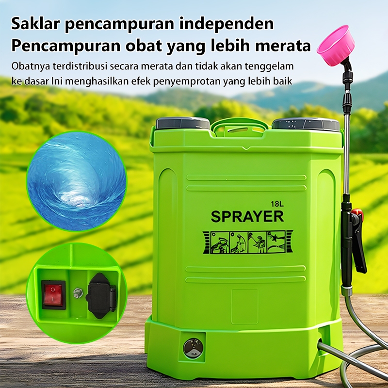 XIENMIE Tangki Sprayer 18 Liter Sprayer Alat Semprotan Hama Padi