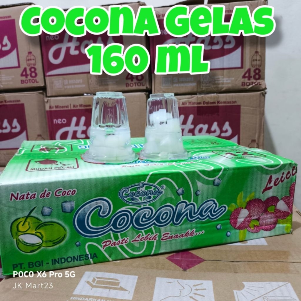 COCONA GELAS 160 ML KEMASAN 1 DUS