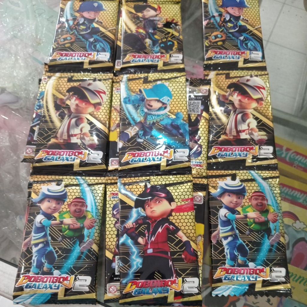 12 bks Mainan Anak Kartu Trading Boboiboy