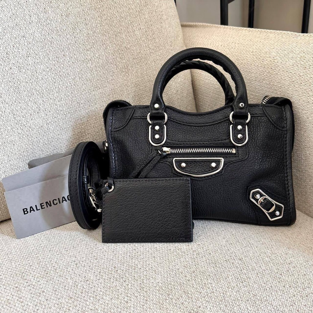 (PRELOVED) Balenciaga Nano City Edge Black SHW 2021