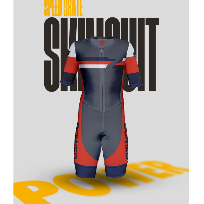 Skinsuit Sepatu Roda Inline Skate Jersey Sport Power Apparel Racing
