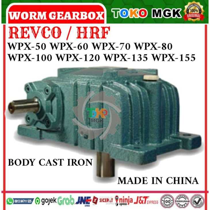 REVCO WORM GEAR WPX 200 RATIO 1:10 - 1:60 ORIGINAL