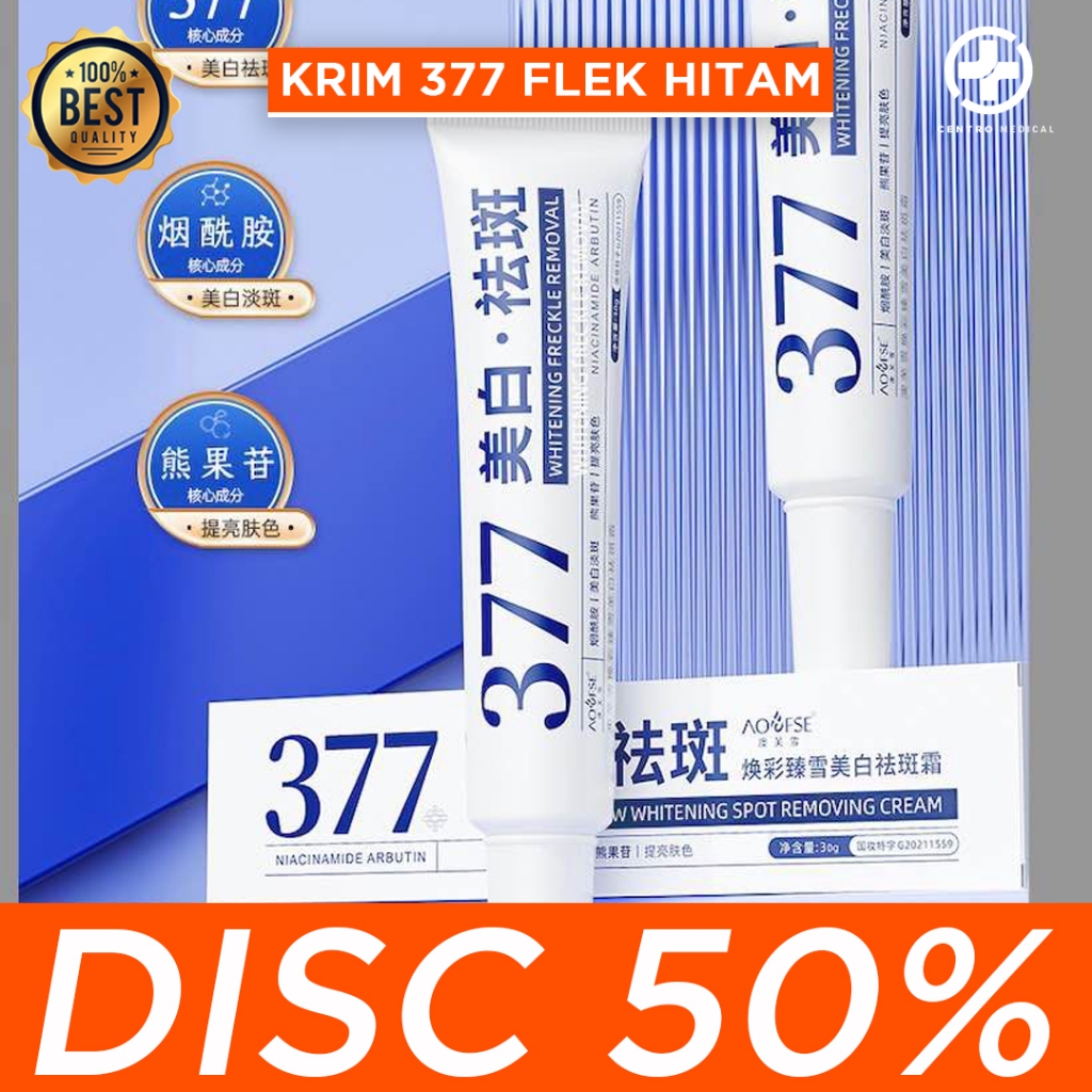 [PROMO] Krim Pemutih Penghilang Flek Hitam membandel 100% ORIGINAL Krim Pemutih 377 pemutih wajah gl