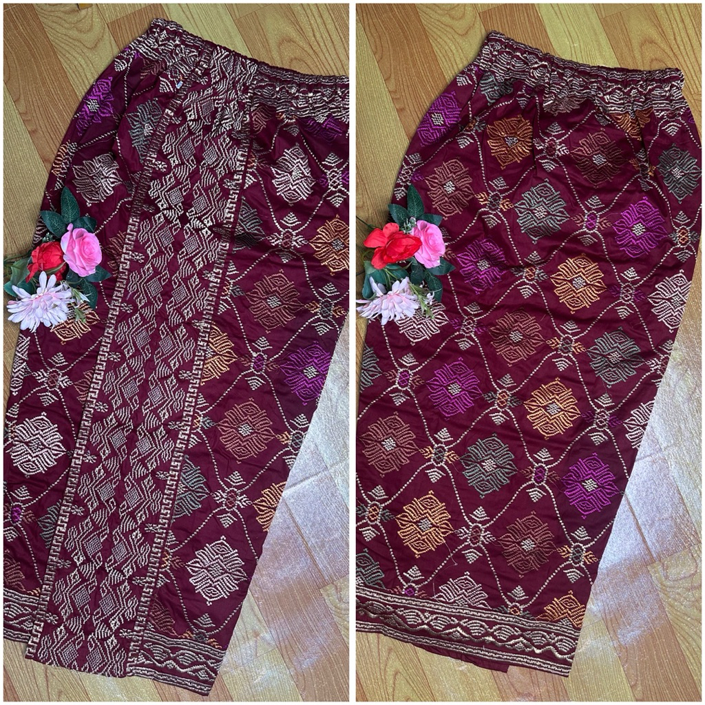 [JUMBO] Kamen Jadi Bordir Jumbo Wanita Premium #7 / Kamen Jadi Full Bordir Jumbo Panjang Melar Dewas