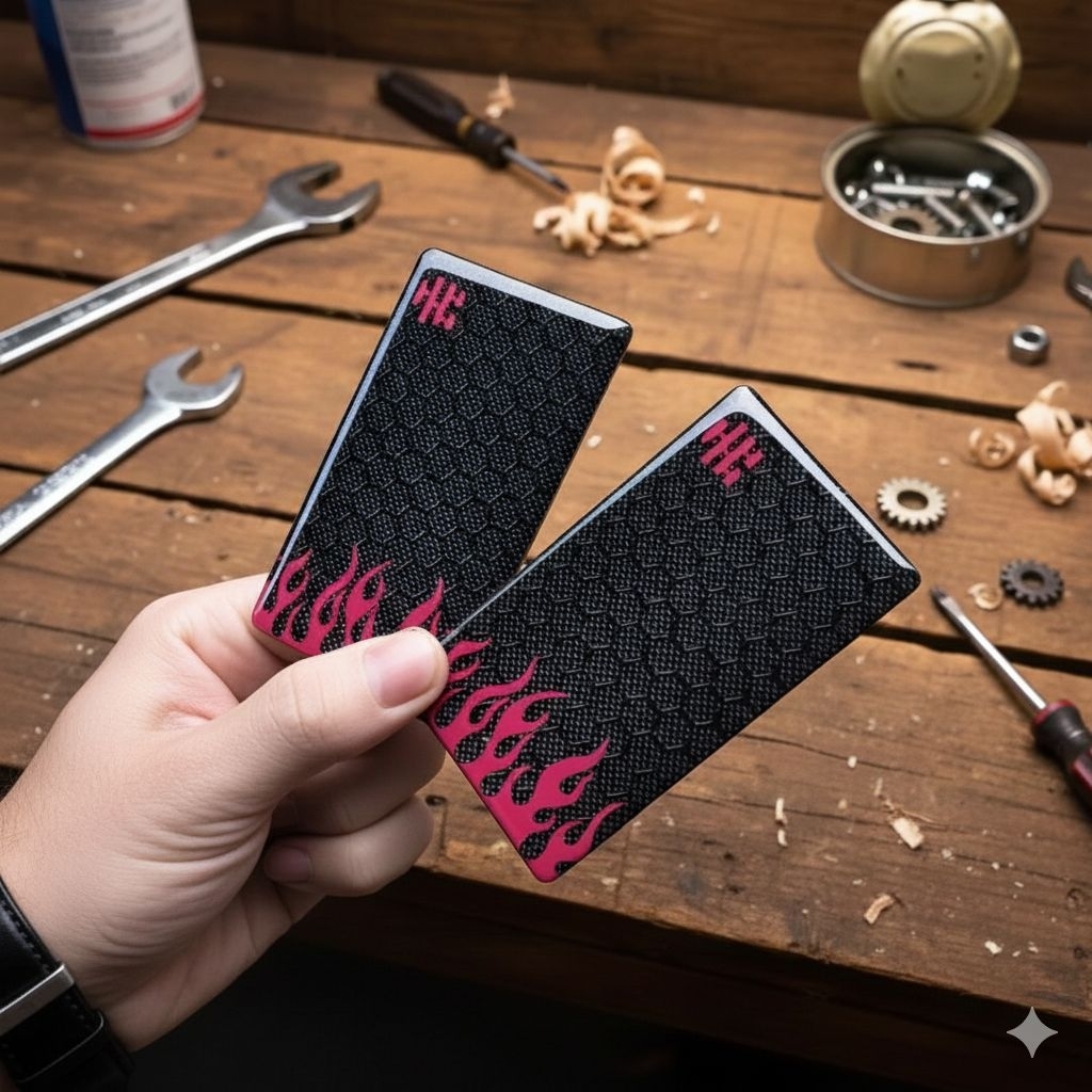 MAW Panel Magnet R234 Fire Crbn Hitam Merah Magnet Backdoor Kulkas / Pengganti Baterai