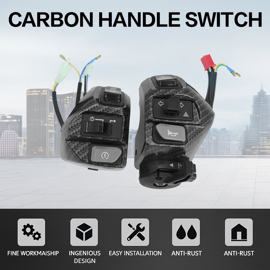 Aksesoris Sepeda Motor 1 Pasangan Handlebar Switch LC-135
