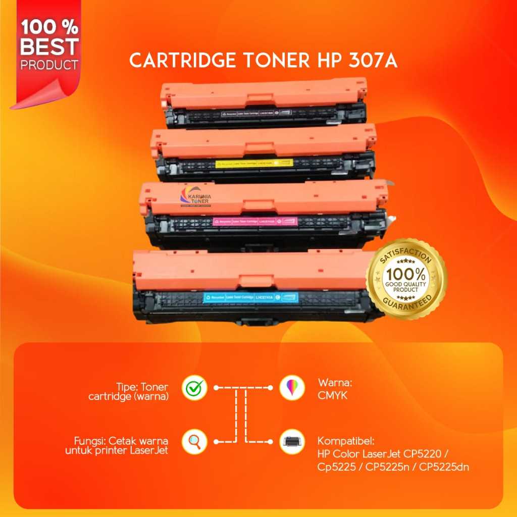 Cartridge Toner HP 307A for Laserjet HP CP5225 CP5225n CP5225dn CP5220 / Toner Laserjet CP5225