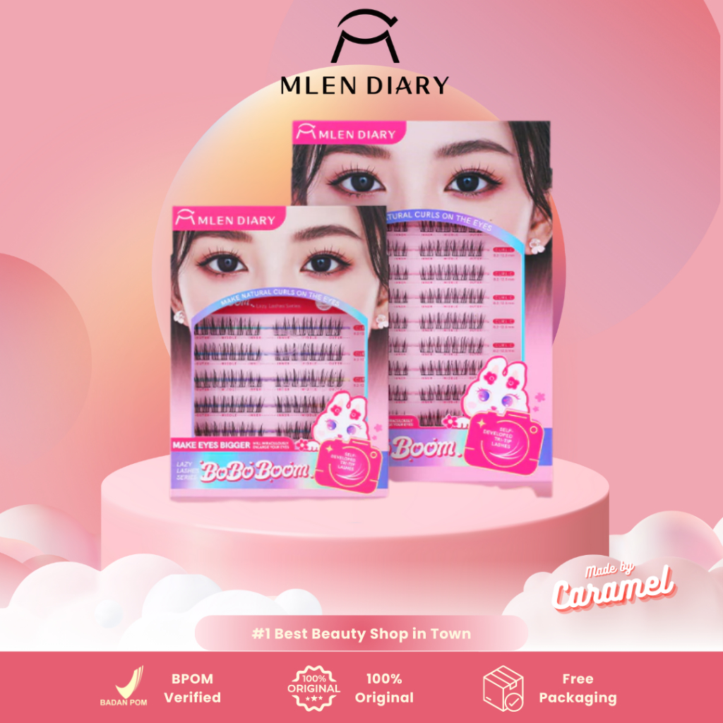 MLEN DIARY Bobo Boom Bling Baby Eyelash Fake Lash Lashes - Bulu Mata Palsu