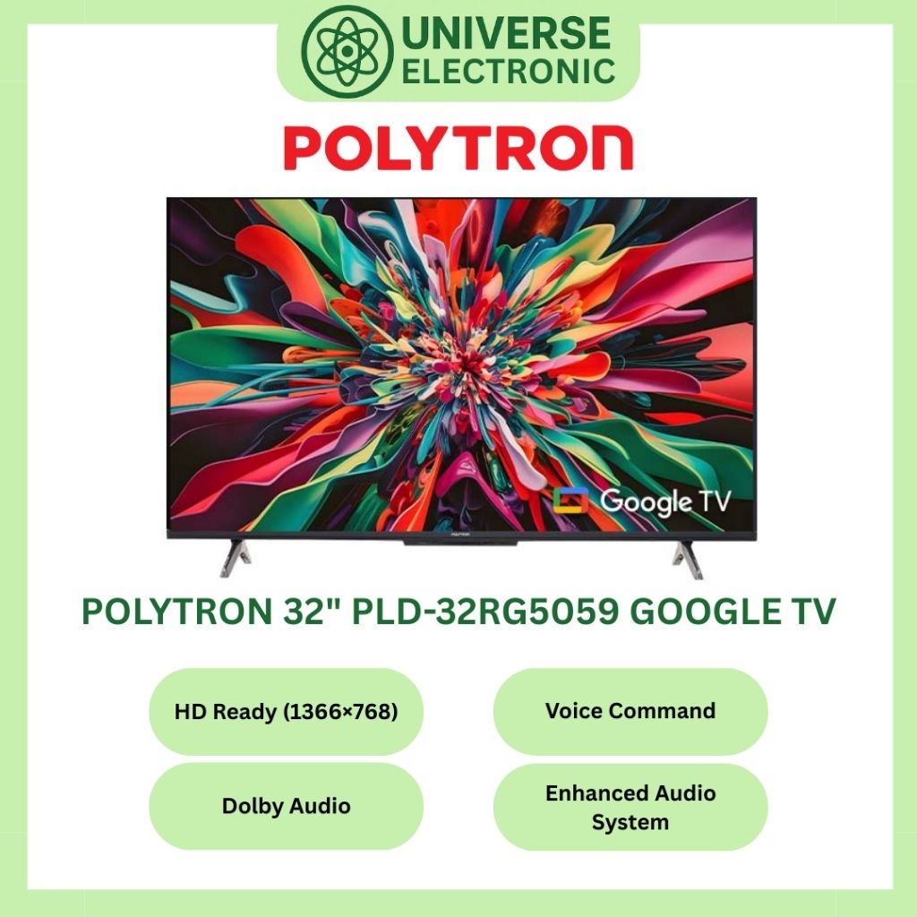 POLYTRON PLD-32RG5059 / 32RG5059 FULL HD LED GOOGLE TV 32 Inch