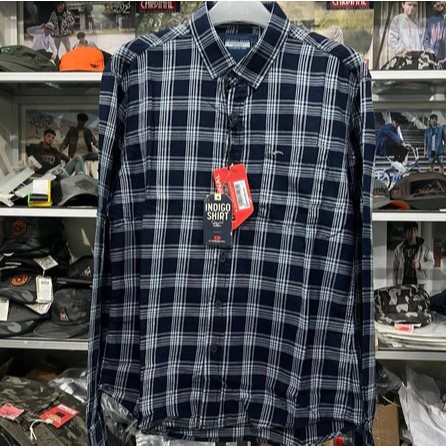 Kemeja cardinal Flanel Pria Slim Fit Motif Kotak-Kotak Nyaman Dipakai