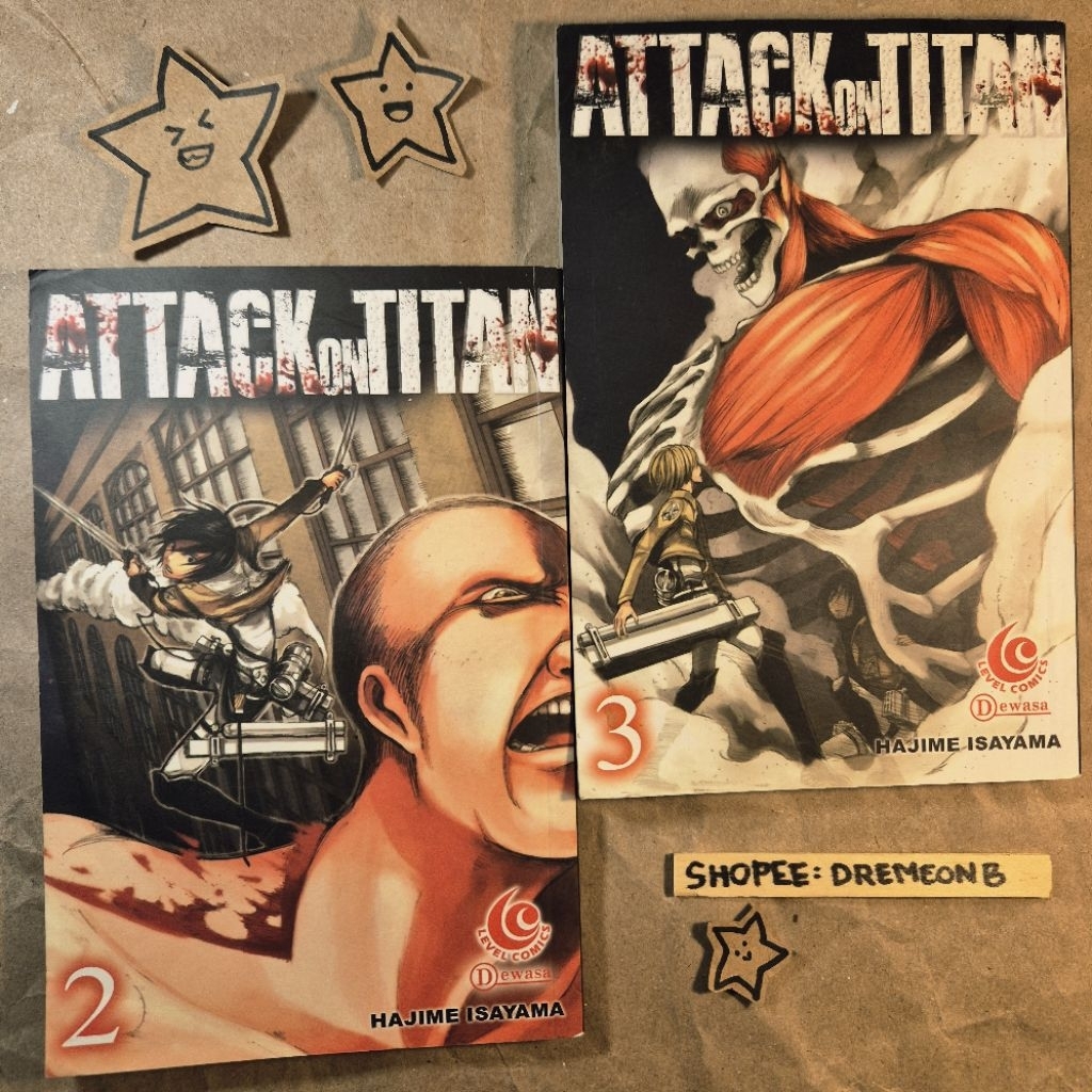 Komik Bekas [ ATTACK ON TITAN ] by HAJIME ISAYAMA - Jilid 2 Jilid 3