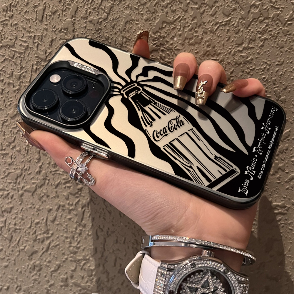 SECRETGARDEN Botol Coca-Cola iPhone Case Series Compatible with iPhone 11 12 13 14 15 16 pro promax 