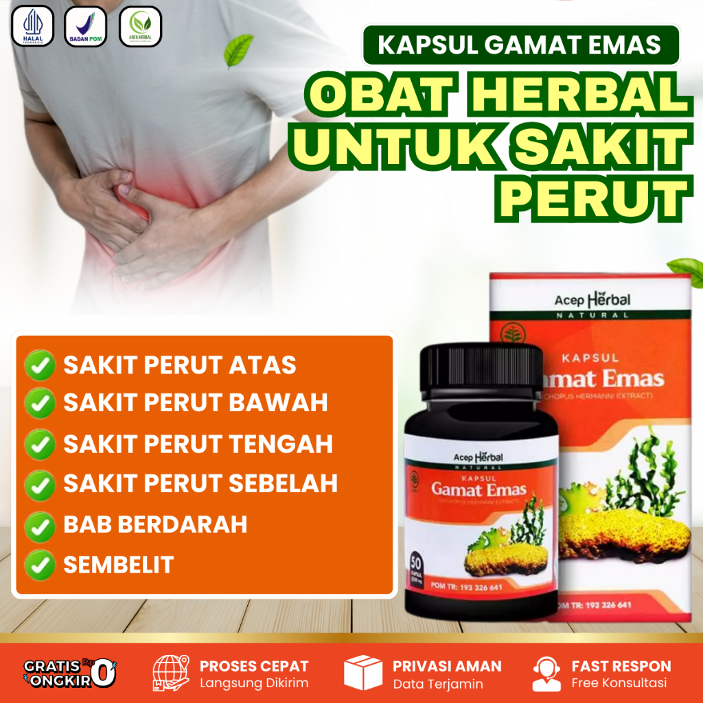 Atasi Sakit Perut Sebelah kiri/Kanan, Sakit Perut Bagian Bawah, Tengah, Atas BAB Berdarah Bab Keluar