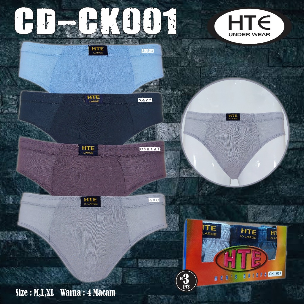 Gudang Daleman - Celana Dalem Remaja CK 001 Isi  3pcs | Celana Dalam Pria HTE Paling Murah