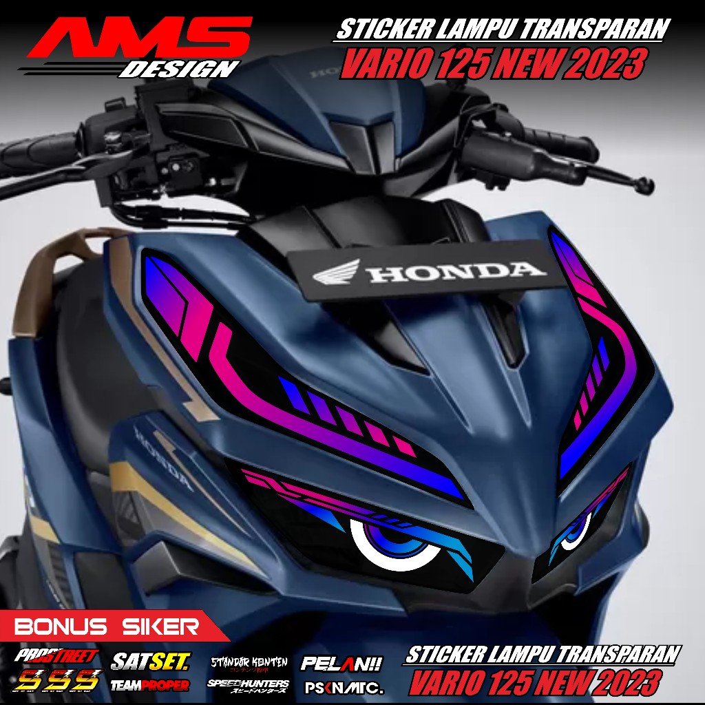 Stiker Transparan Lampu Vario 125 150 Stiker Alis Vario 125 New