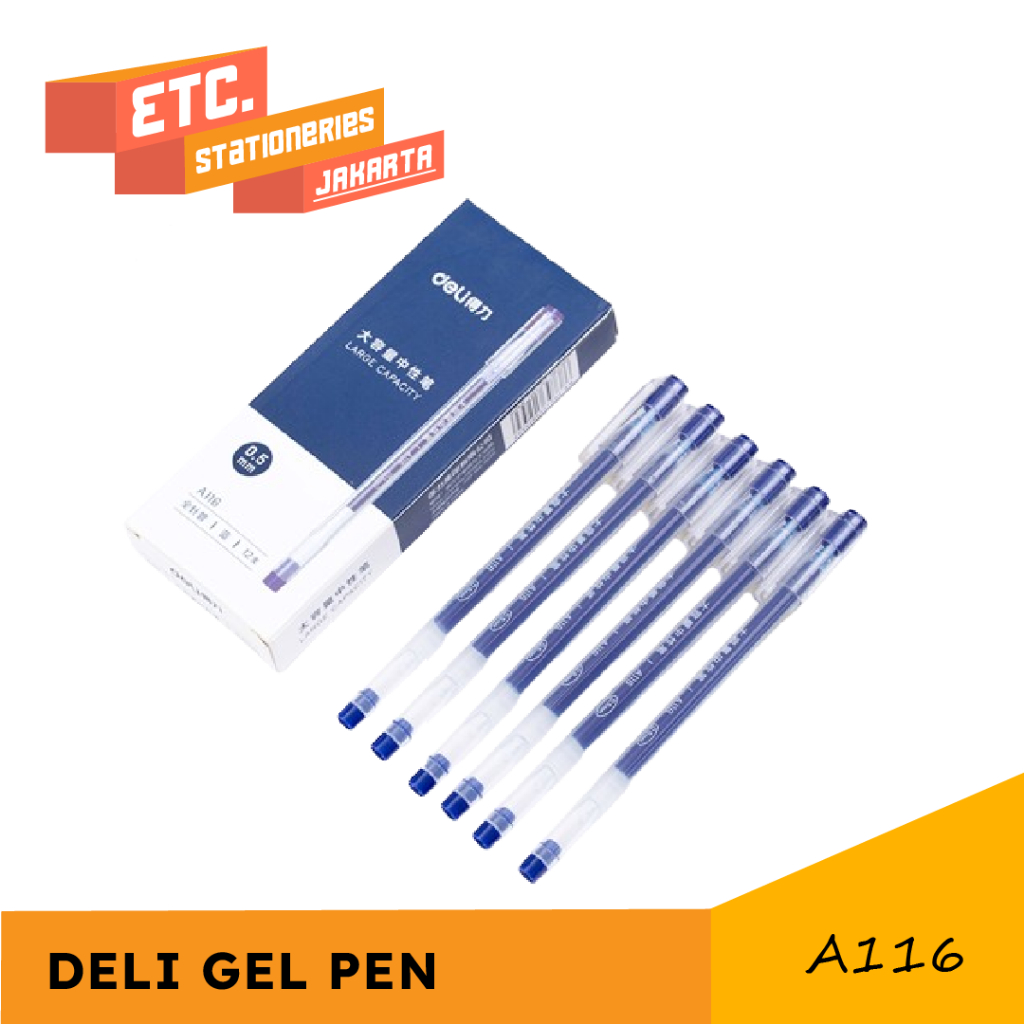 DELI Gel Pen / Pulpen Gel / Pulpen Tinta Gel [A116]