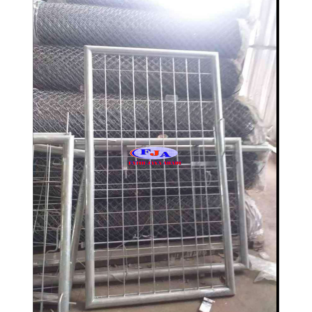 Pintu Pagar Brc Swing Tunggal Hot Dip Galvanis Murah Tinggi 150 cm x Lebar 100 cm ( Tahan Karat )