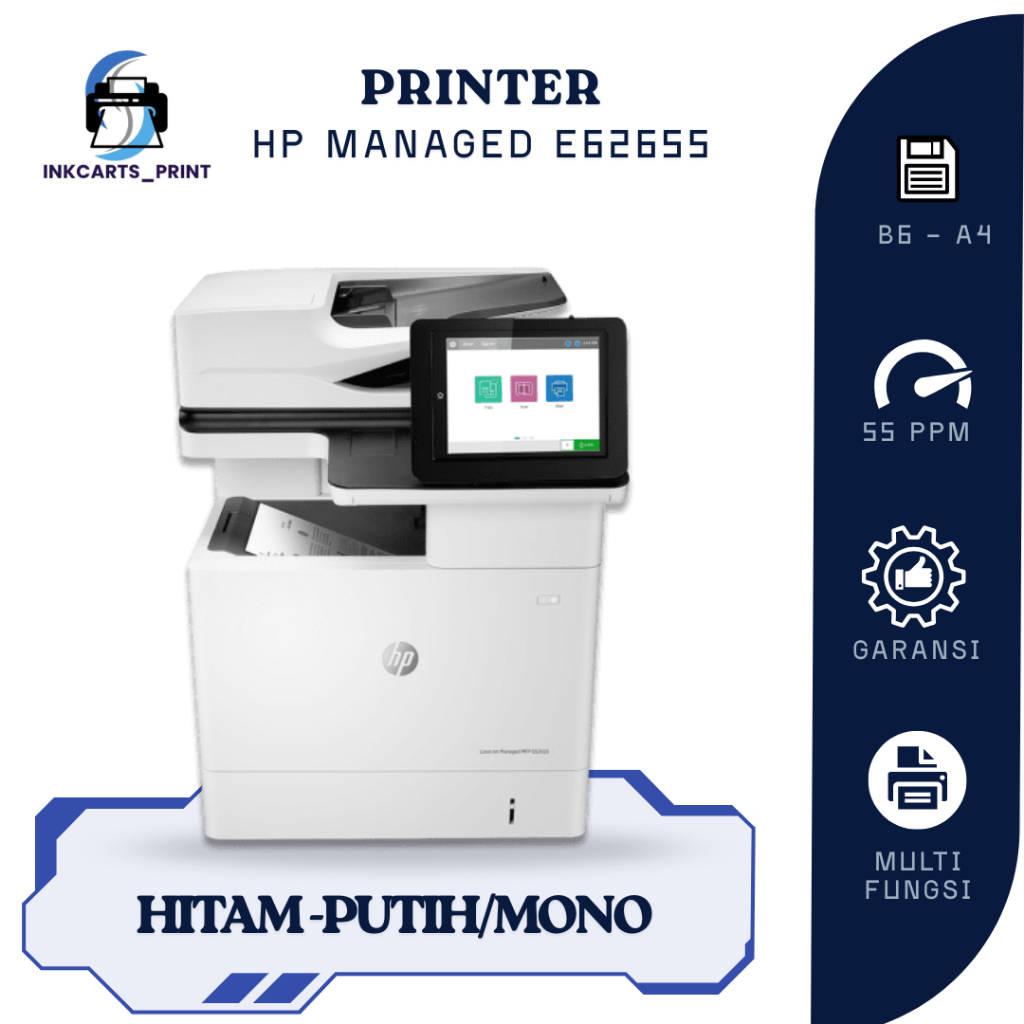 Printer HP LaserJet Managed MFP E62655 | Mesin Fotocopy Mono A4