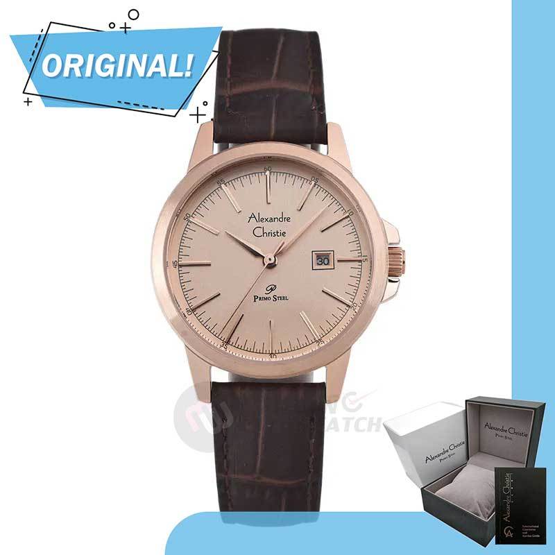 Jam Tangan Wanita Analog Alexandre Christie 1008LD AC1008 AC 1008 LD 1008 LDLRGLN Original Garansi R