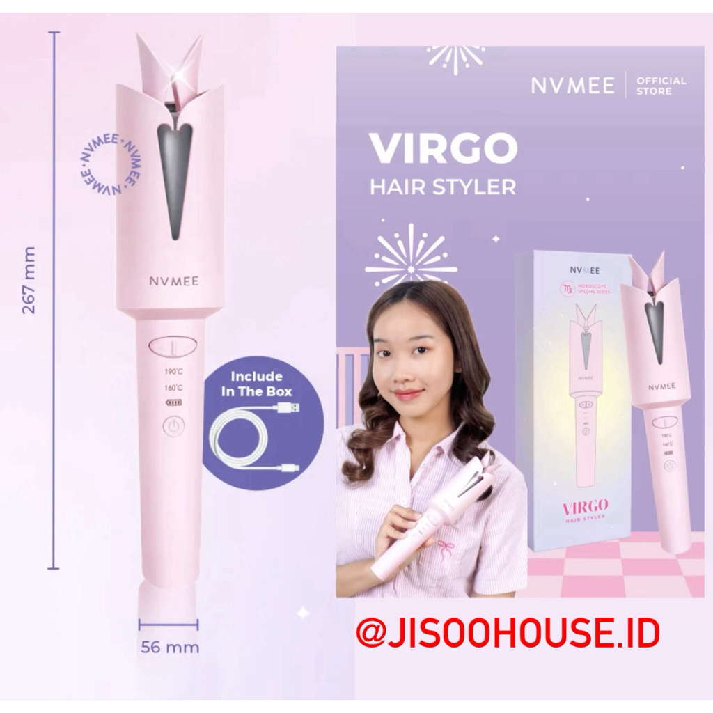 NVMEE VIRGO Catokan Otomatis Curly Portable (Tanpa Kabel)