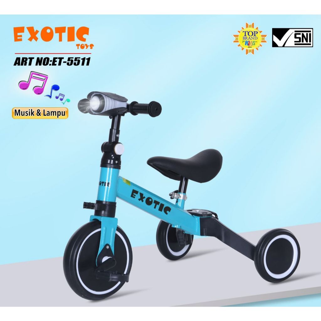 Sepeda Balance Bike ET 5511 Push Bike Balance Bike Exotic ET 5511+bell