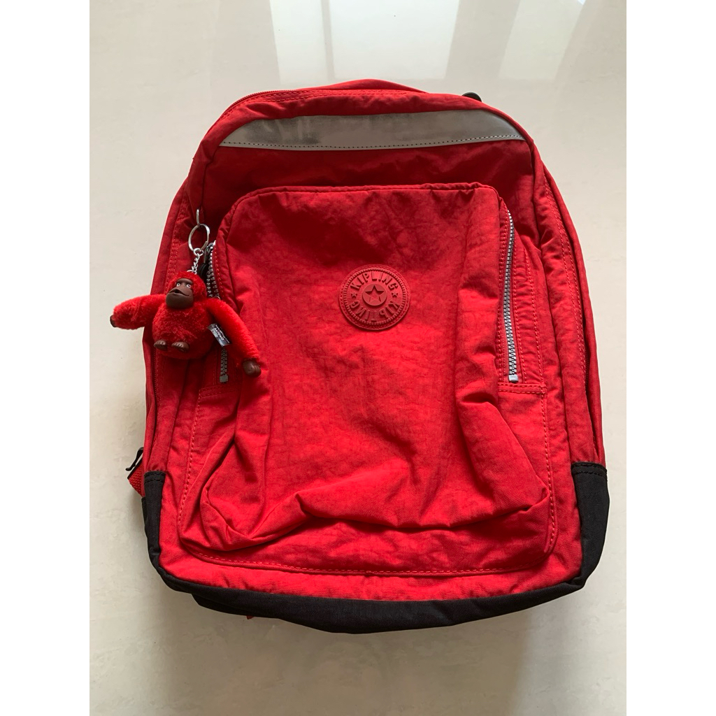 kipling ransel original merah unisex