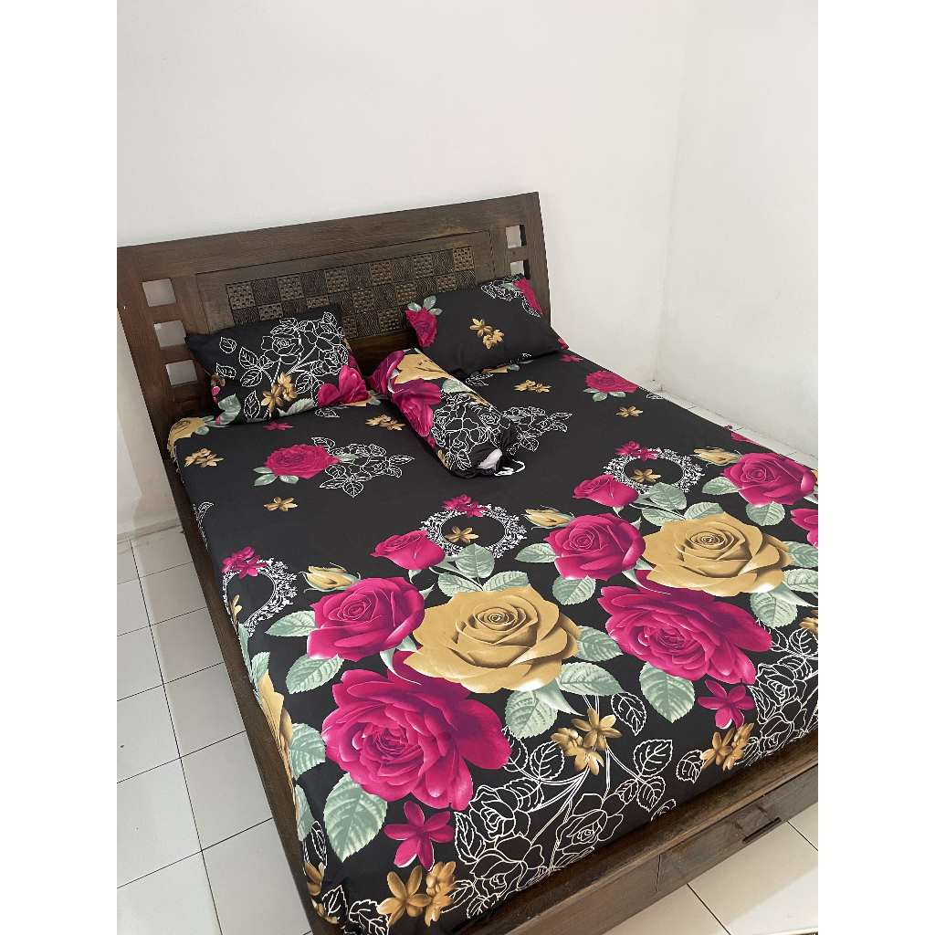Sprei Motif Bunga Mawar