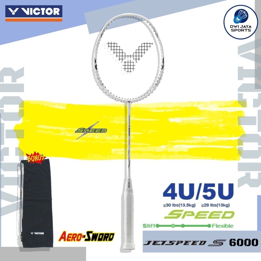 Raket Badminton Victor Jetspeed s 6000 a | Victor js 6000 | Raket victor jetspeed 6000