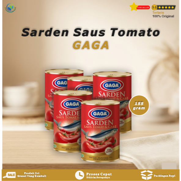 GAGA SARDEN TOMATO & CHILLI 155gr TERMURAH