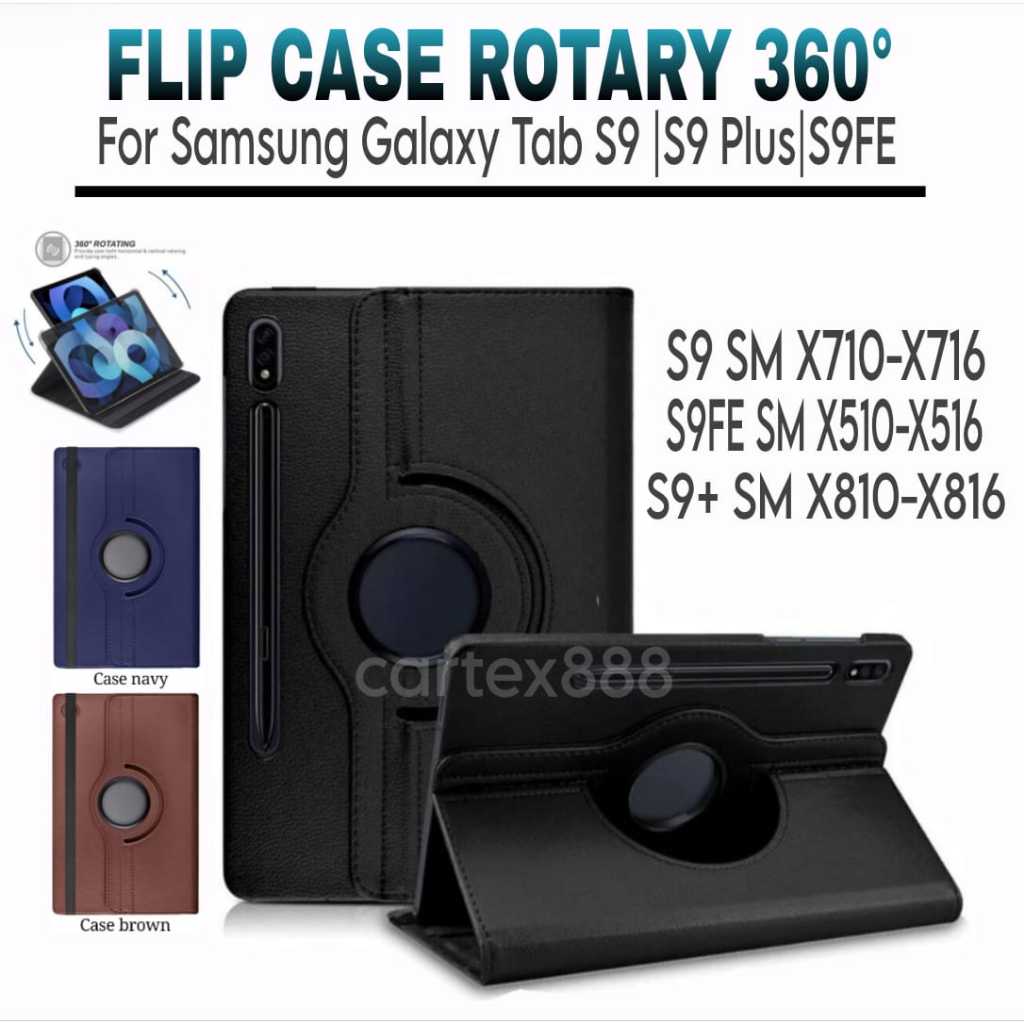 Case Rotary samsung tab s9 s9 fe / case samsung tab s9 / case samsung tab s9 fe / casing samsung tab