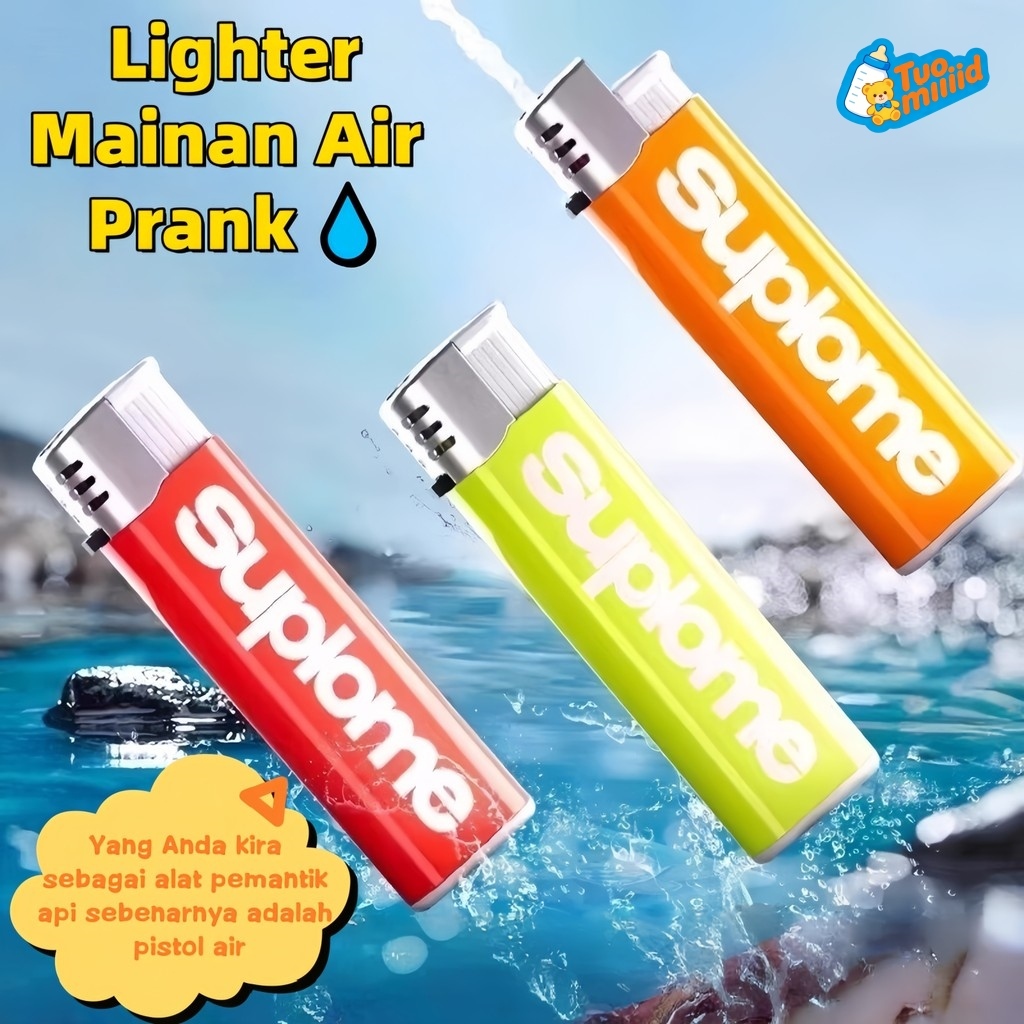 [Tuomiid] Mainan Prank Lighter Mainan Air Prank Korek Water Toys Prank Korek Api Air Prank Water Gun