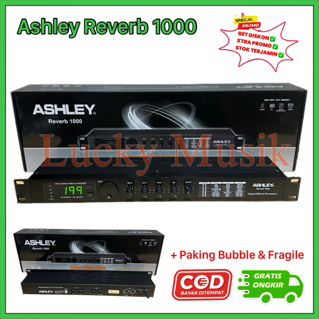 EFFECT VOCAL ASHLEY REVERB 1000 Original reverb1000 ORIGINAL effect vocal reverb 1000