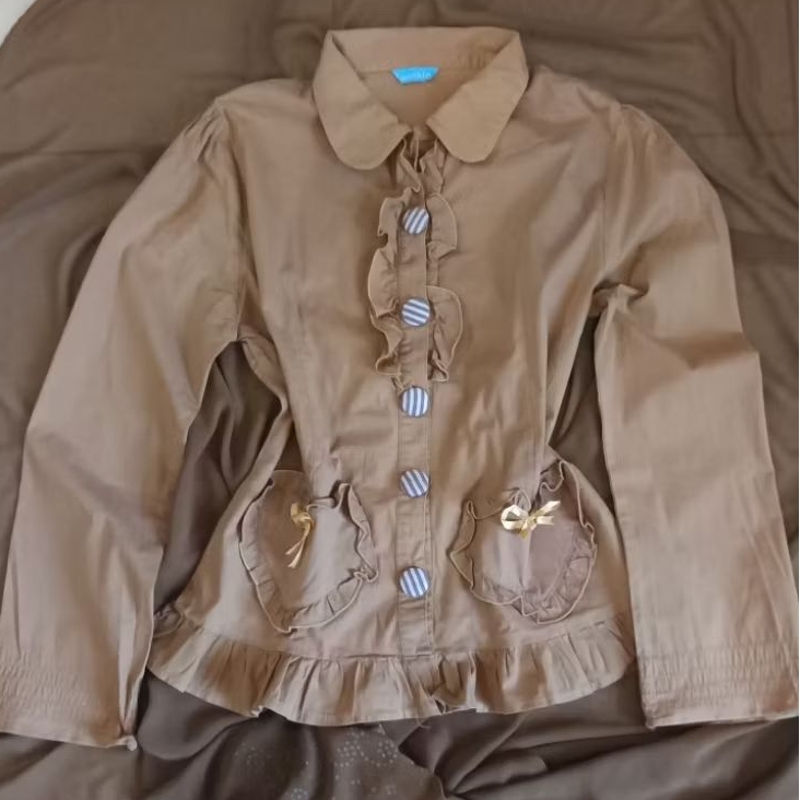 KEMEJA TWINKLE COKLAT KECE #KemejaTwinkle #KemejaCoklat