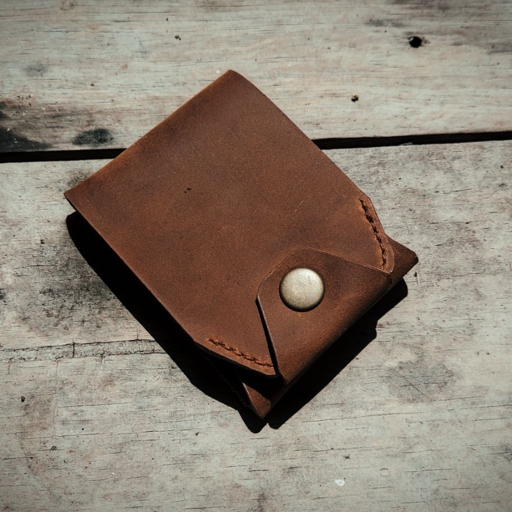 Dompet Kulit Pria Handmade Asli – Minimalis Slim – Cocok Kado
