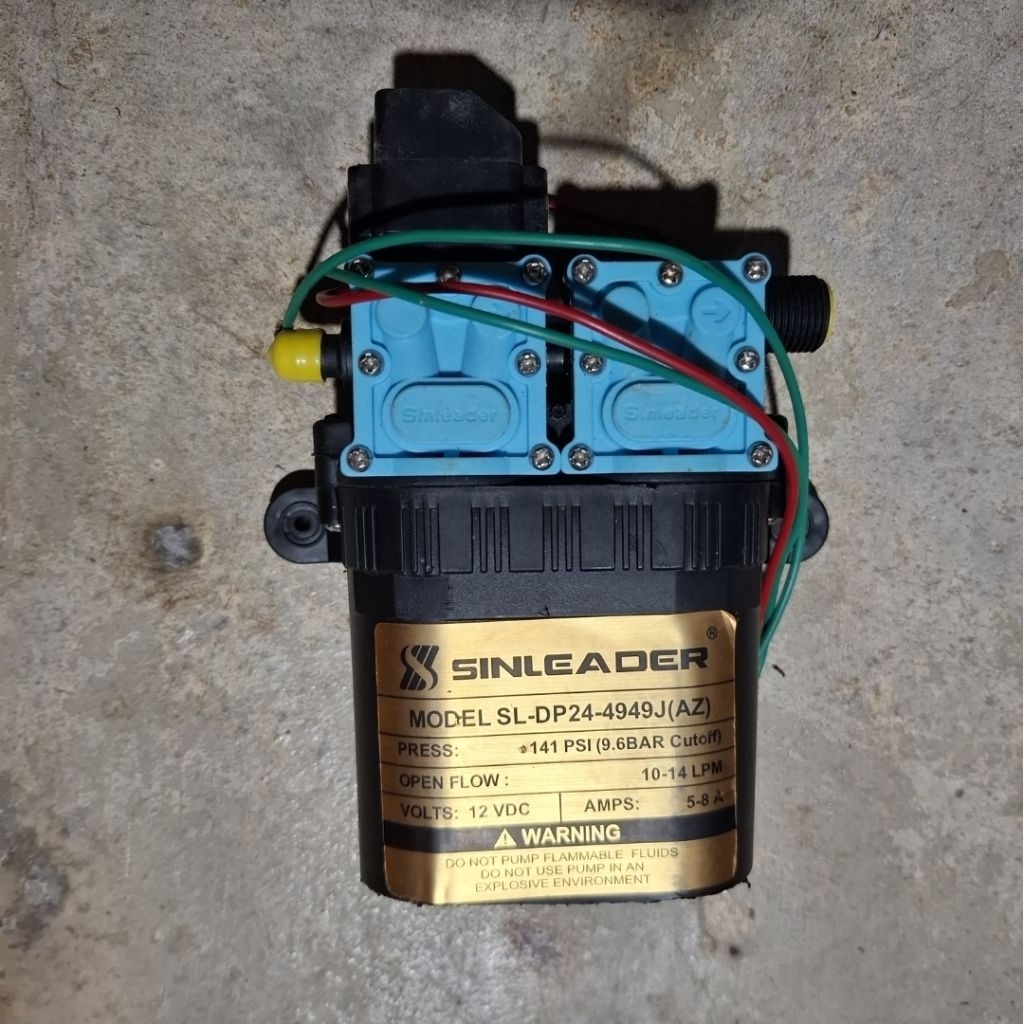 Pompa sprayer elektrik dual pump sinleader 141psi