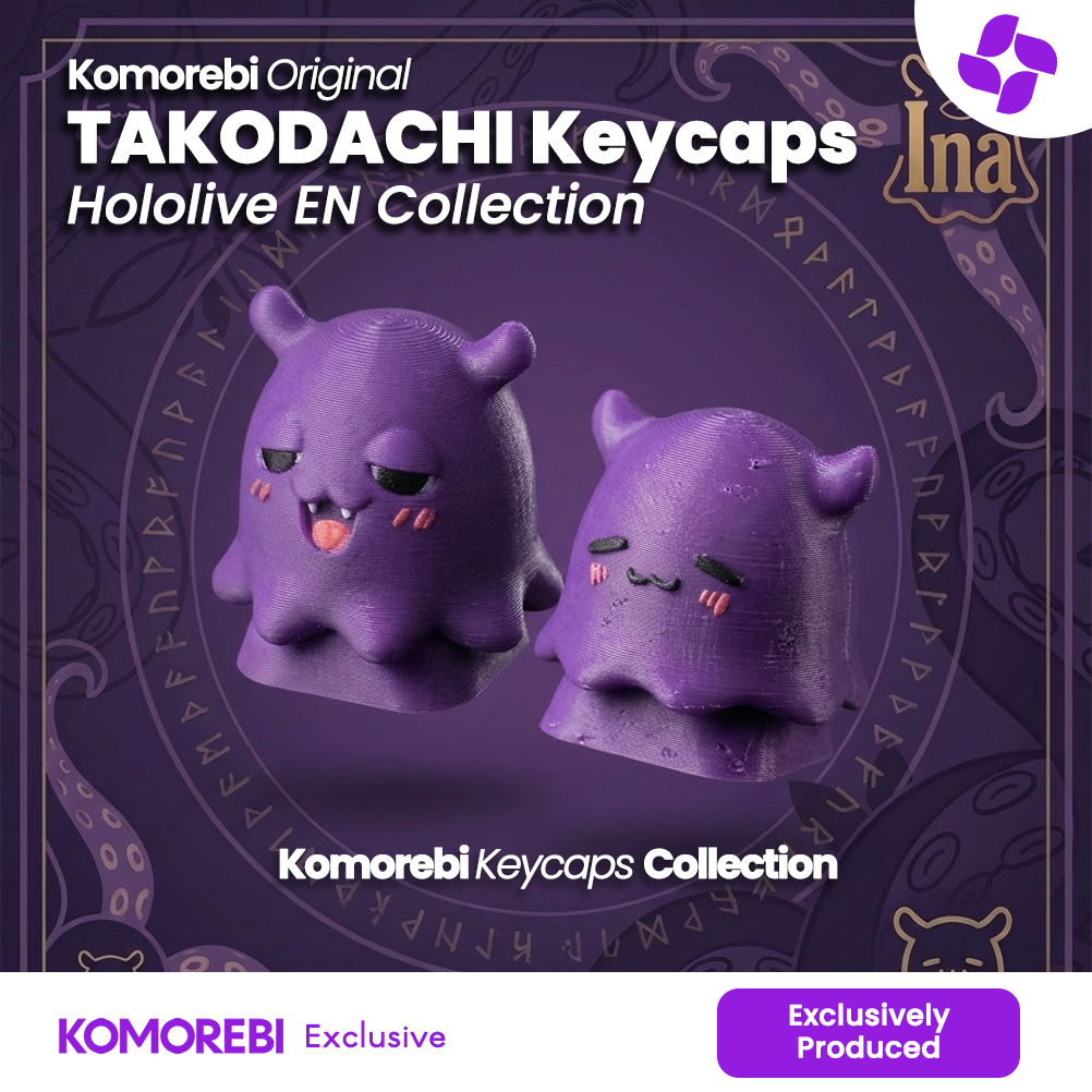 Komorebi Artisan Keycaps Takodachi Ninomae Inanis Hololive EN Vtuber Merch Mechanical Keyboard (151)