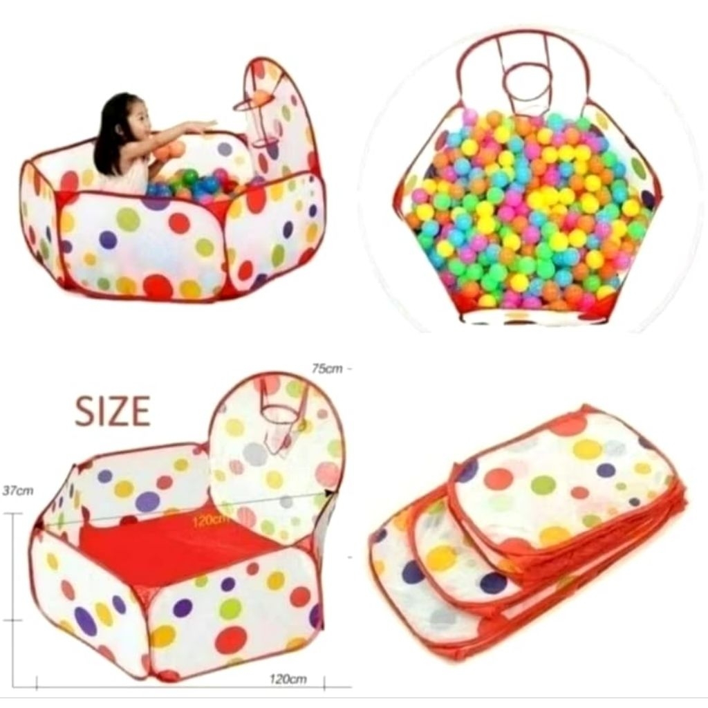 GOGO TOYS - TENDA MANDI BOLA, WAHANA MANDI BOLA, PLAY GROUND (M-03C)