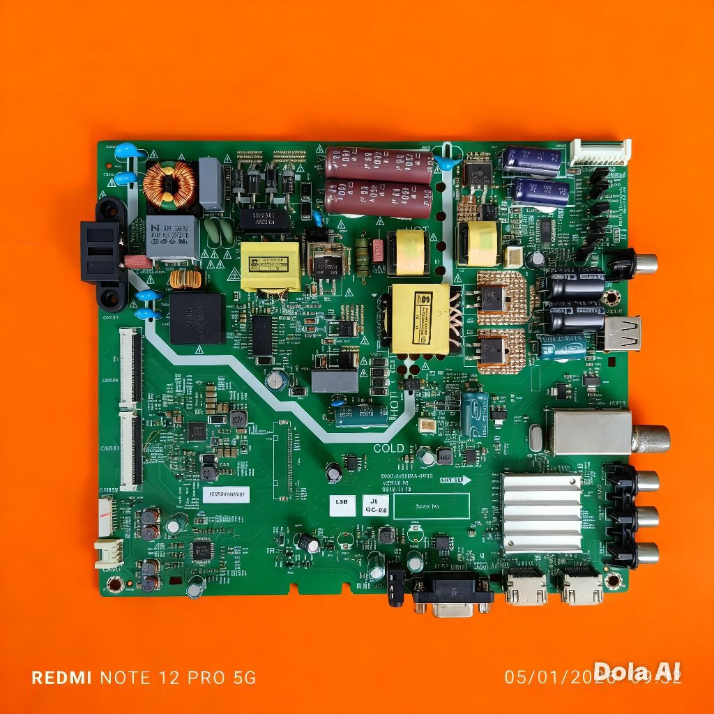 mb Mainboard asli cabutan led tv televisi coocaa 50E2000 normal