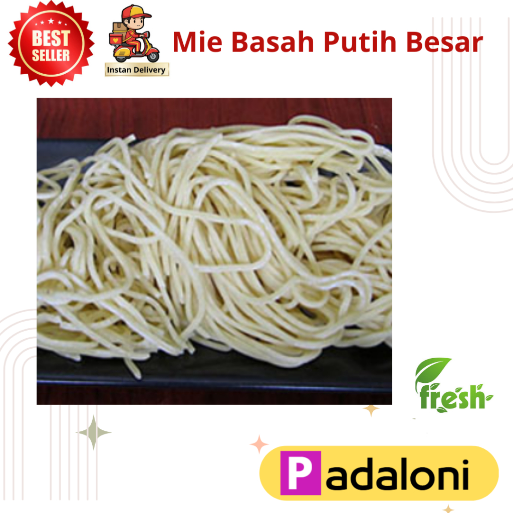 Mie Basah putih Besar
