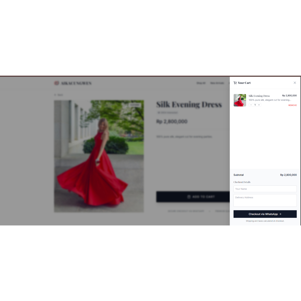 Jasa Pembuatan Website Toko Online Premium - Checkout WhatsApp - Tanpa Biaya Server Bulanan (Siap Pa