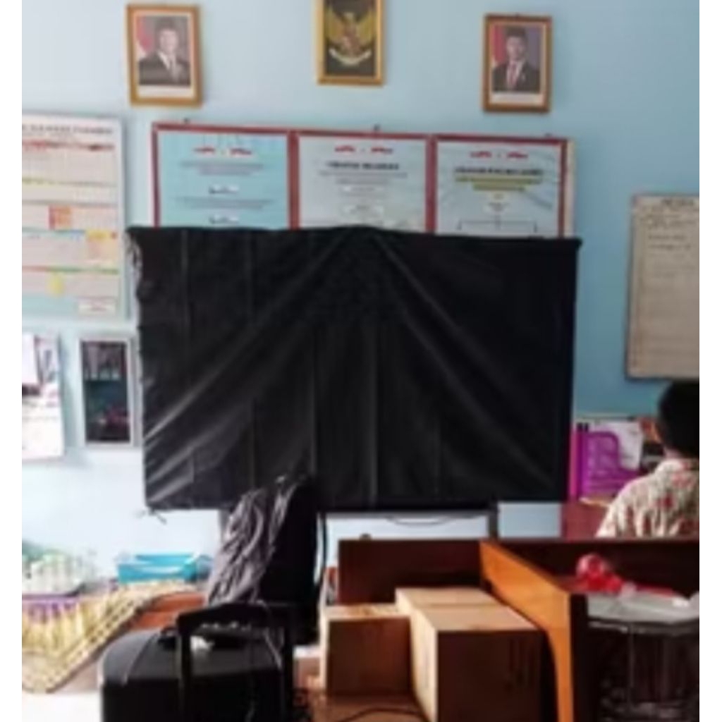 Cover smart board ifp lcd tv husus size 75 inchi