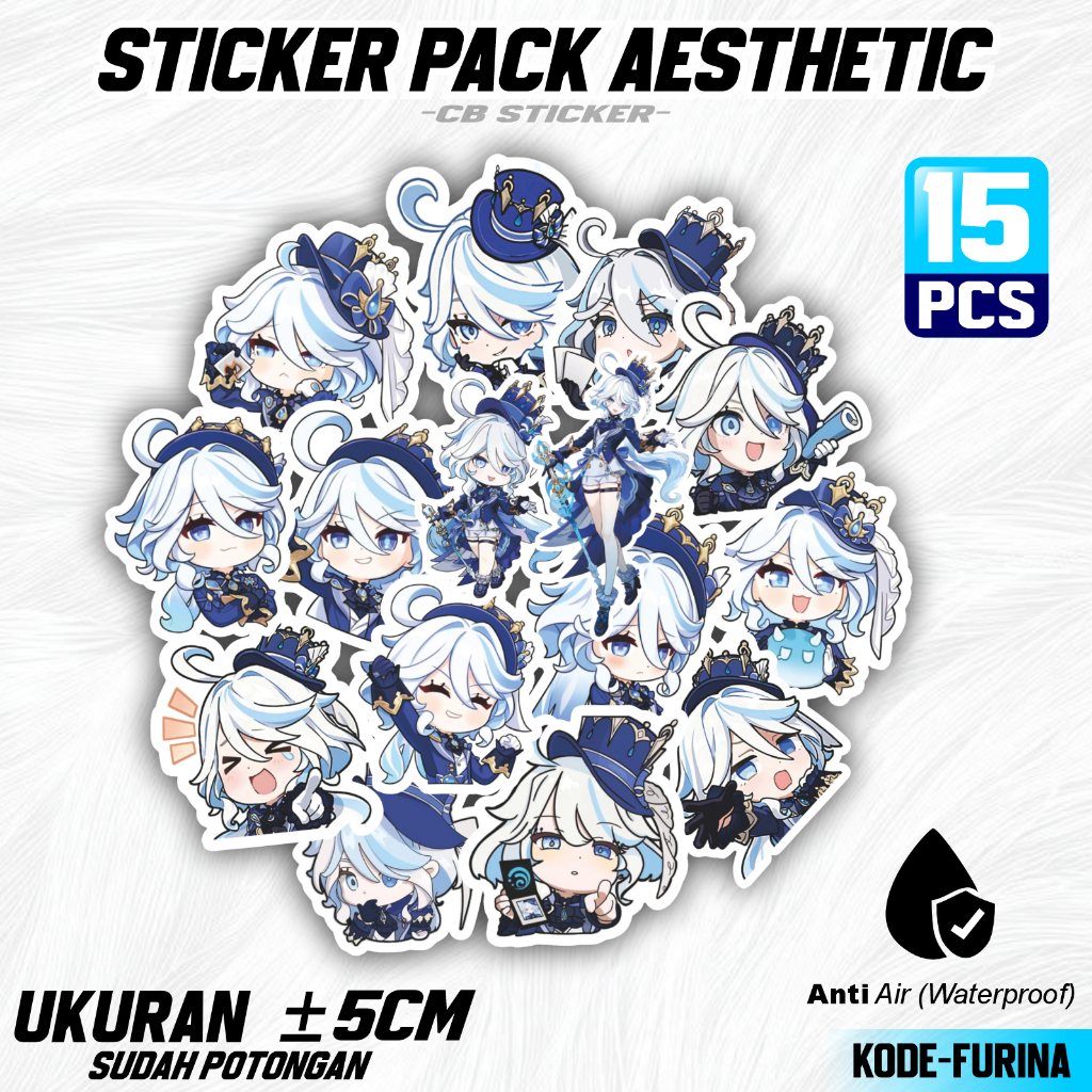 Stiker tema  Ghensin impact [ FURINA ]/ghenshin impact furina/magic/cute furina