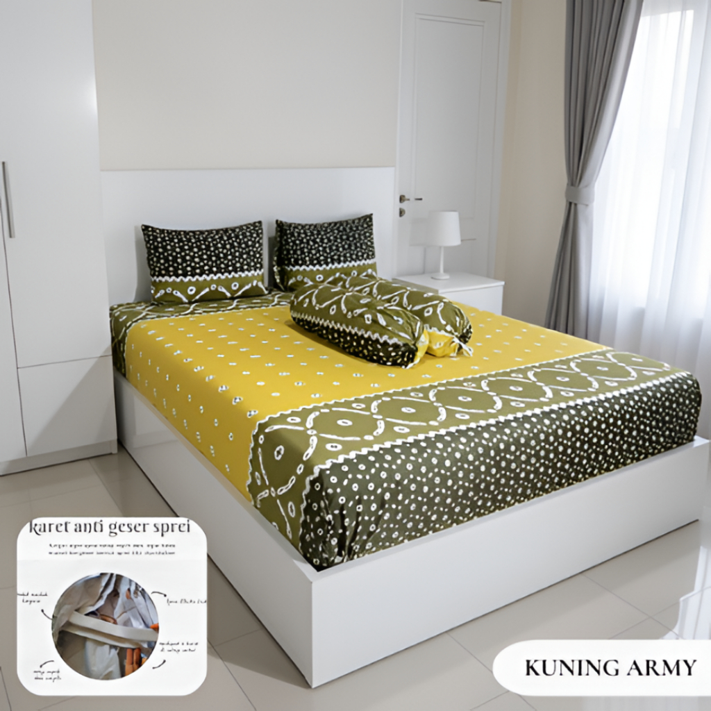 Sprei Jumputan Batik Jogja Solo 120 x 200 Tinggi 30 Cm