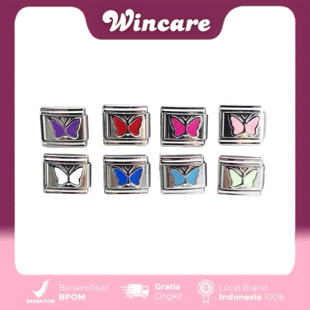 Italian Charm Bracelet Butterfly Series Gold & Platinum / Charm Premium Italian Bracelet By Luvka